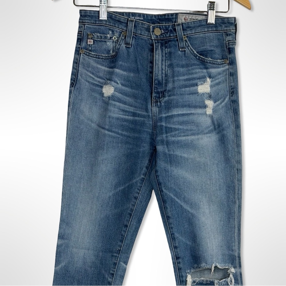 AG Adriano Goldschmied The Sophia High Rise Skinny Jeans Medium Wash Size 27R - Picture 5 of 11